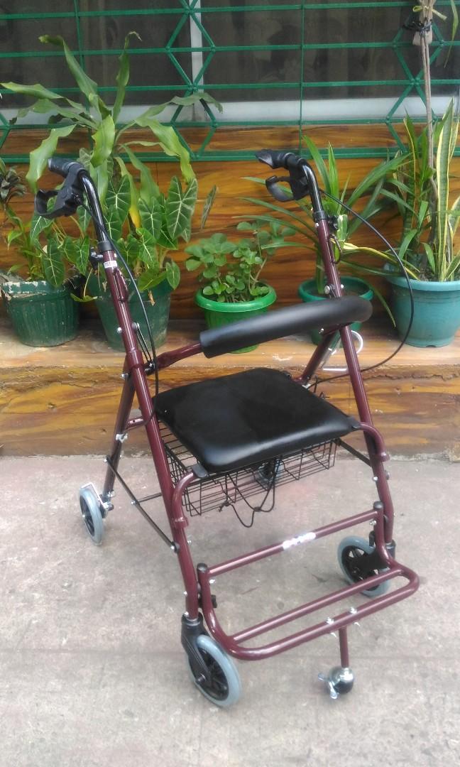 Rollator Walker (Category: Other Assistive Aids) located in Marikina City. Submitted by entropymarketing (Listing ID 279452741, Image 1). Description: Entropy Marketing sells Medical Supplies "Your Affordable High Quality Medical Supplies Provider We carry multiple brands with different quality and pricing levels Wholesaler and Retailer Rollator Adult Walking aid with footrest Brandnew Foldable With basket,handbrakes,footrest and 4 wheels Other W