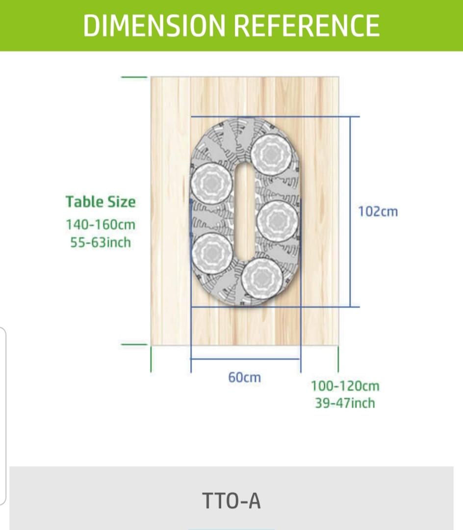 Taiwanmade Table Train (lazy susan for rectangular table), Furniture