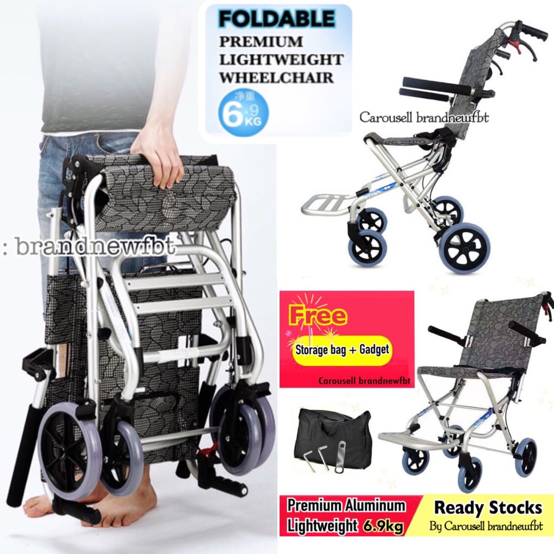 Travel Pushchair lightweight 6.9kg portable foldable for elderly or ...