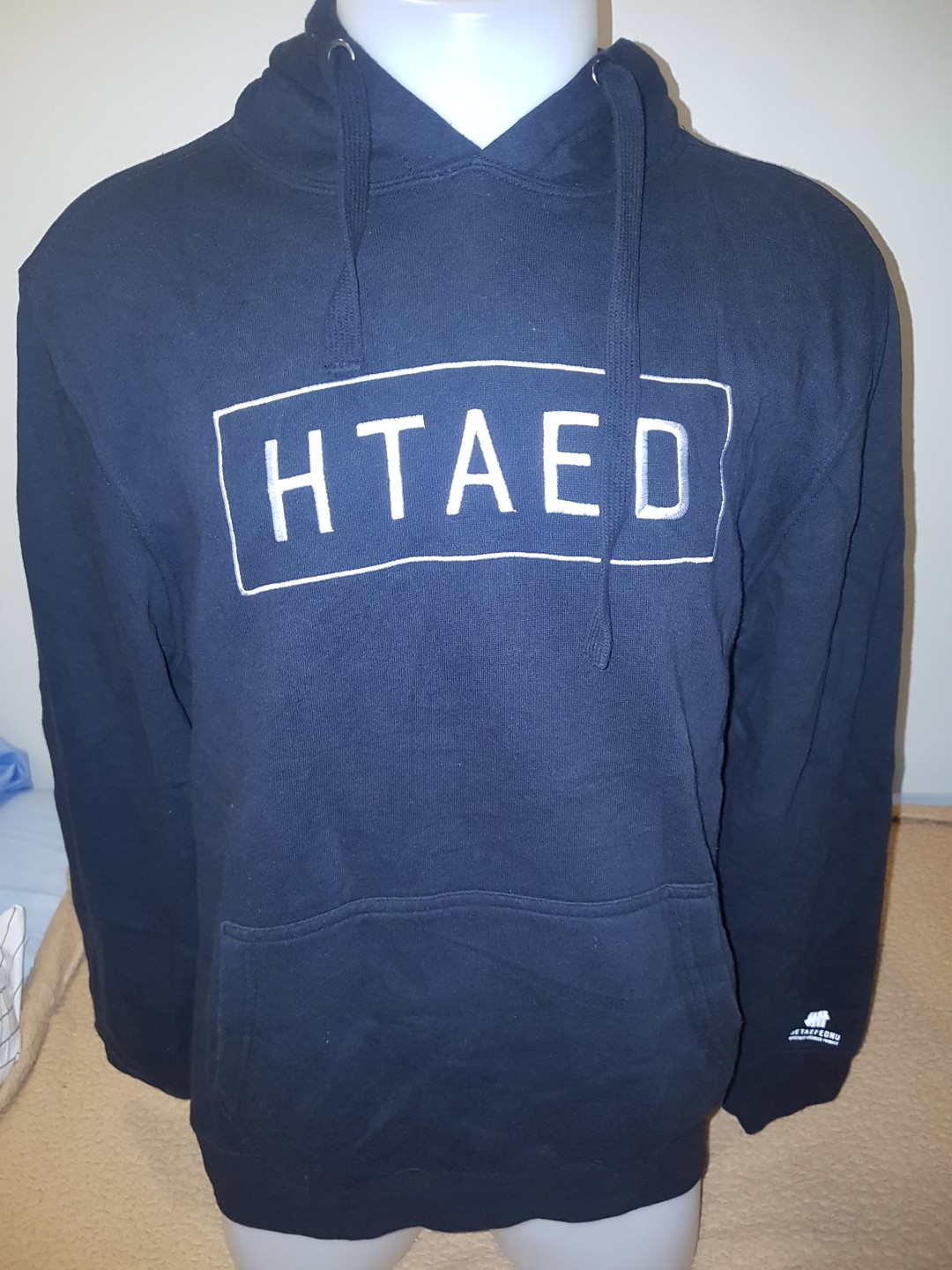 Undefeated HTAED "DEATH" hoodie (Category: Coats, Jackets and Outerwear) located in Paranaque City. Submitted by 05.11minimalist (Listing ID 279603867, Image 1). Description: Undefeated HTAED jacket hoodie. Size Medium on tag. Made in U.S.A. Unused. In very good condition. No holes or damage. Please do not make any OFFERs if you have no intention of buying. Do not BUY if in doubt. No Reservation. No Return. No Exchange. Please be mindful of sizes
