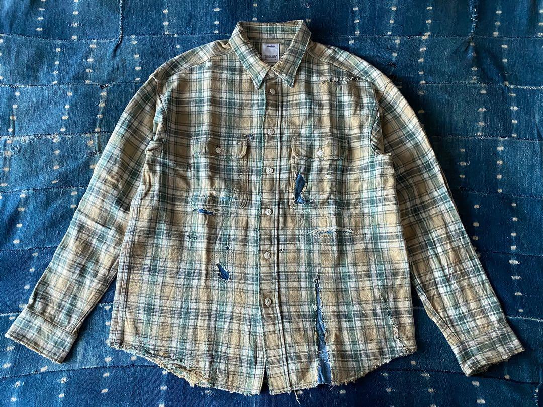 Visvim Lumber Shirt L/S Crash (Indigo Ck) #ootdmenstyle, 男裝