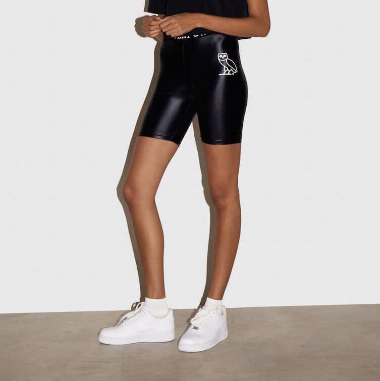 Women’s Black OVO Biker Shorts