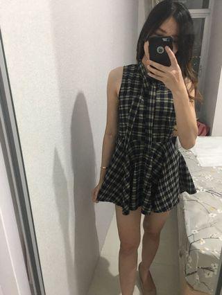 Old school flanel mini dress