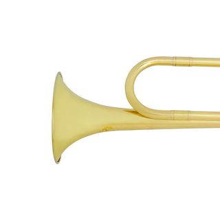 Muslady Mini Pocket Trumpet Bb Flat Brass Material Wind Instrument