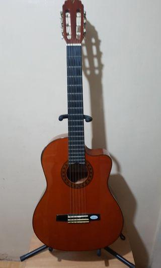 Valencia Classical Guitar with pick-up and Amplifier
