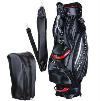 PRECISION X 13 Clubs Golf Cart Stand Carry Bag 5 Way Divider Top Organizer Pockets Storage