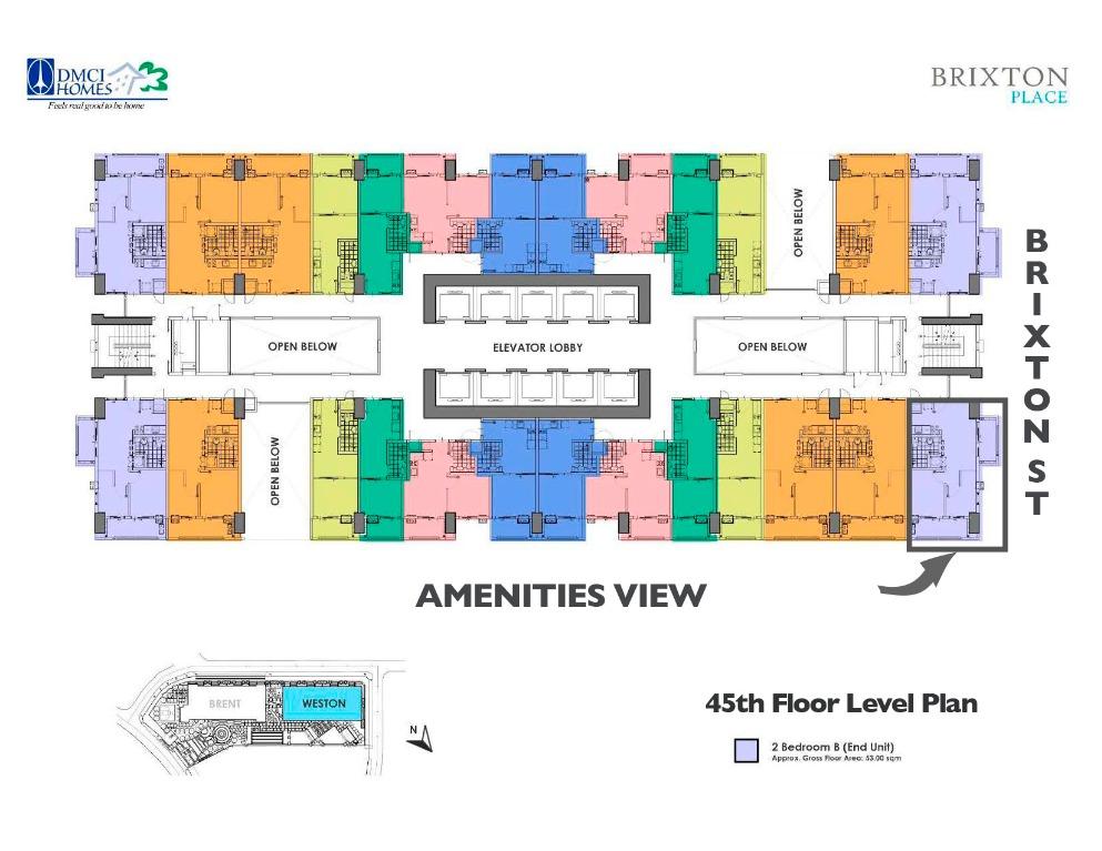 2BR CORNER UNIT 53SQM BRIXTON PLACE PHP 6.3M , Property, For Sale