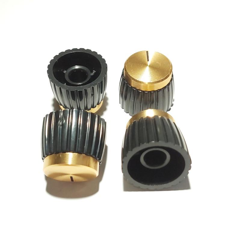 4 x Marshall Knobs - Gold (Category: Music Accessories) located in Singapore. Submitted by guitarra.mundial (Listing ID 279631716, Image 2). Description: Replacement for: Gold Marshall Amplifier Knobs 1 set of 4 pieces per pack. Fits all Classic and Gold series Marshall Amplifiers.