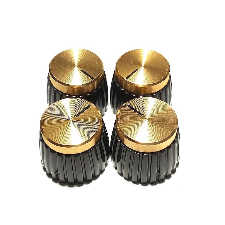 4 x Marshall Knobs - Gold (Category: Music Accessories) located in Singapore. Submitted by guitarra.mundial (Listing ID 279631716, Image 3). Description: Replacement for: Gold Marshall Amplifier Knobs 1 set of 4 pieces per pack. Fits all Classic and Gold series Marshall Amplifiers.