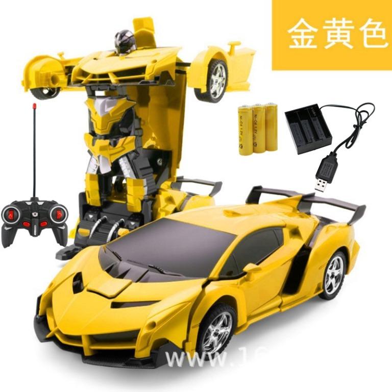 transforming robot rc car
