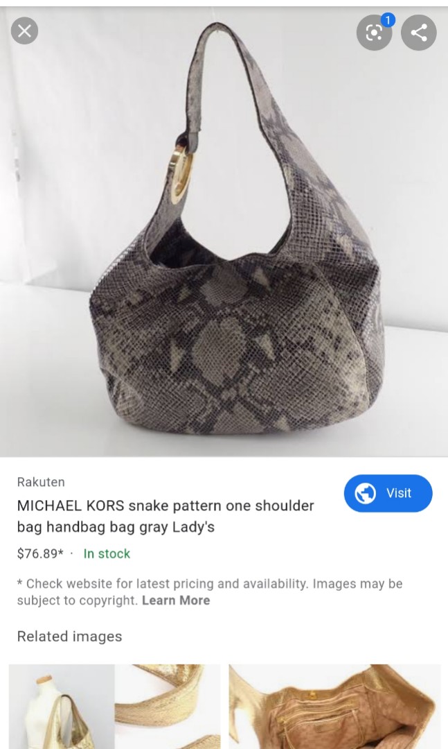 michael kors snake bag