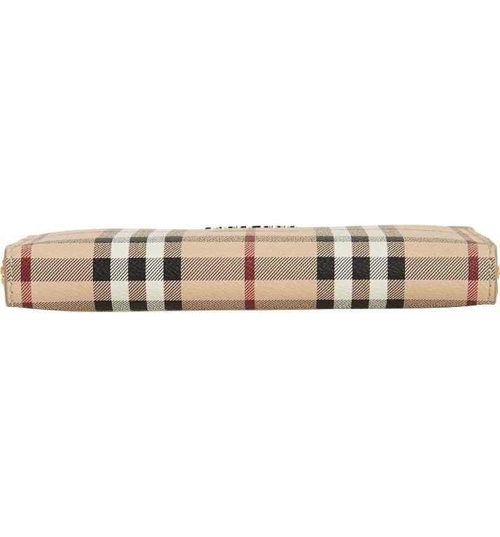 Burberry haymarket zip store around wallet - elderberry