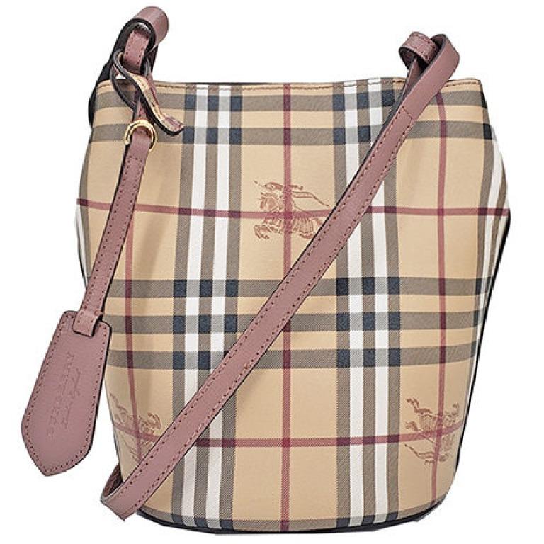 Burberry bucket cheap bag pink