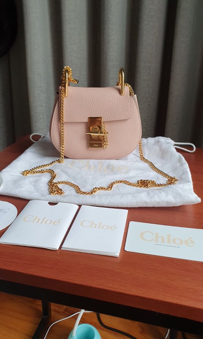 Chloe Nano Drew Pink Luxury Bags Wallets on Carousell