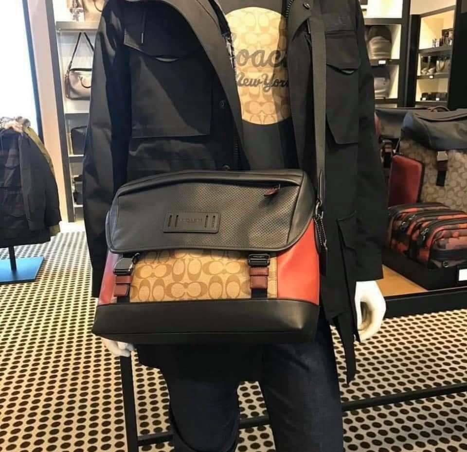 Ranger messenger in colorblock hot sale signature canvas
