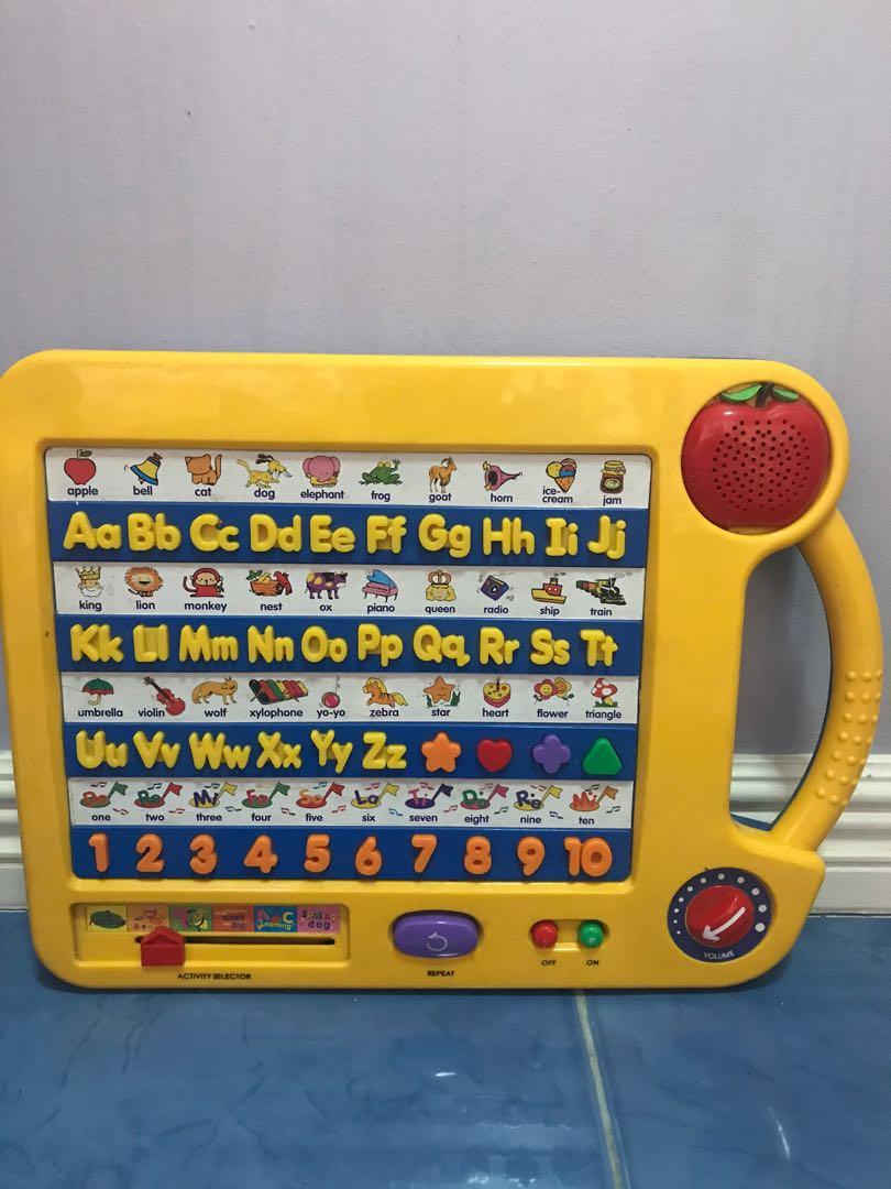 Alphabet learning shop center toy