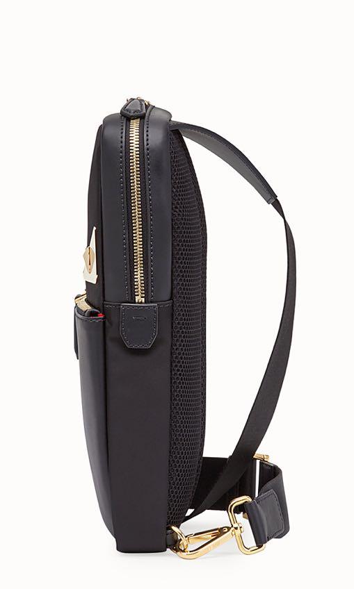 NWT FENDI Monster Eye Yellow Black leather crossbody small belt Waist bag  Unisex | eBay