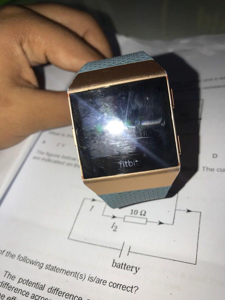 Fitbit Ionic (Category: Wearables & Smart Watches) located in Singapore. Submitted by goodstuffz123 (Listing ID 279757380, Image 2). Description: PLEASE READ DESCRIPTION Fitbit ionic Do me your best price and we’ll negotiate If possible can trade with g shock/wireless earbuds HMU if u wanna trade anything Any mrt is ok ;) Comes with charger Some scratches on the front but still working well lmk if u want a better pic.
