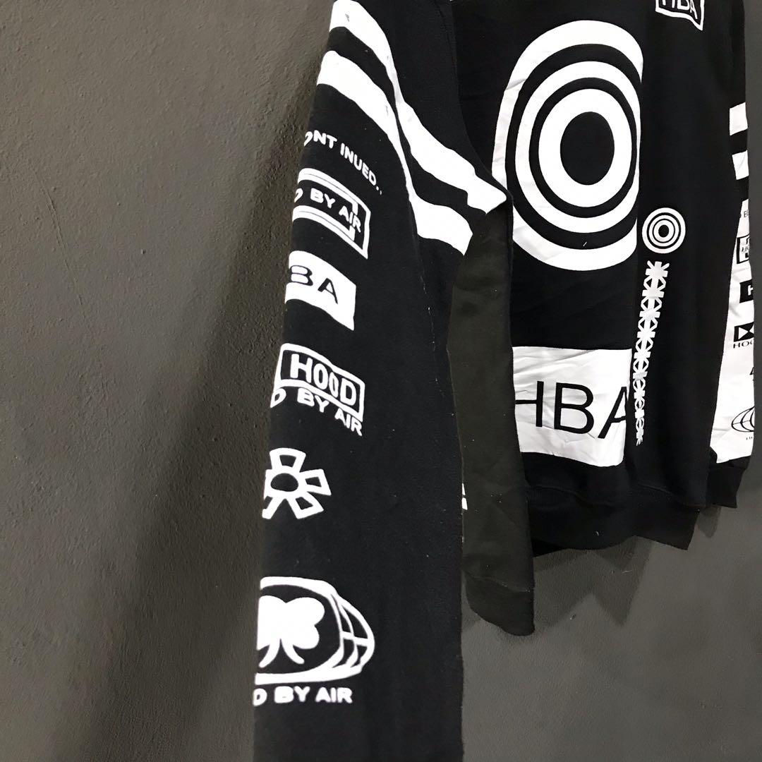 Hood by air shop long sleeve striped polo