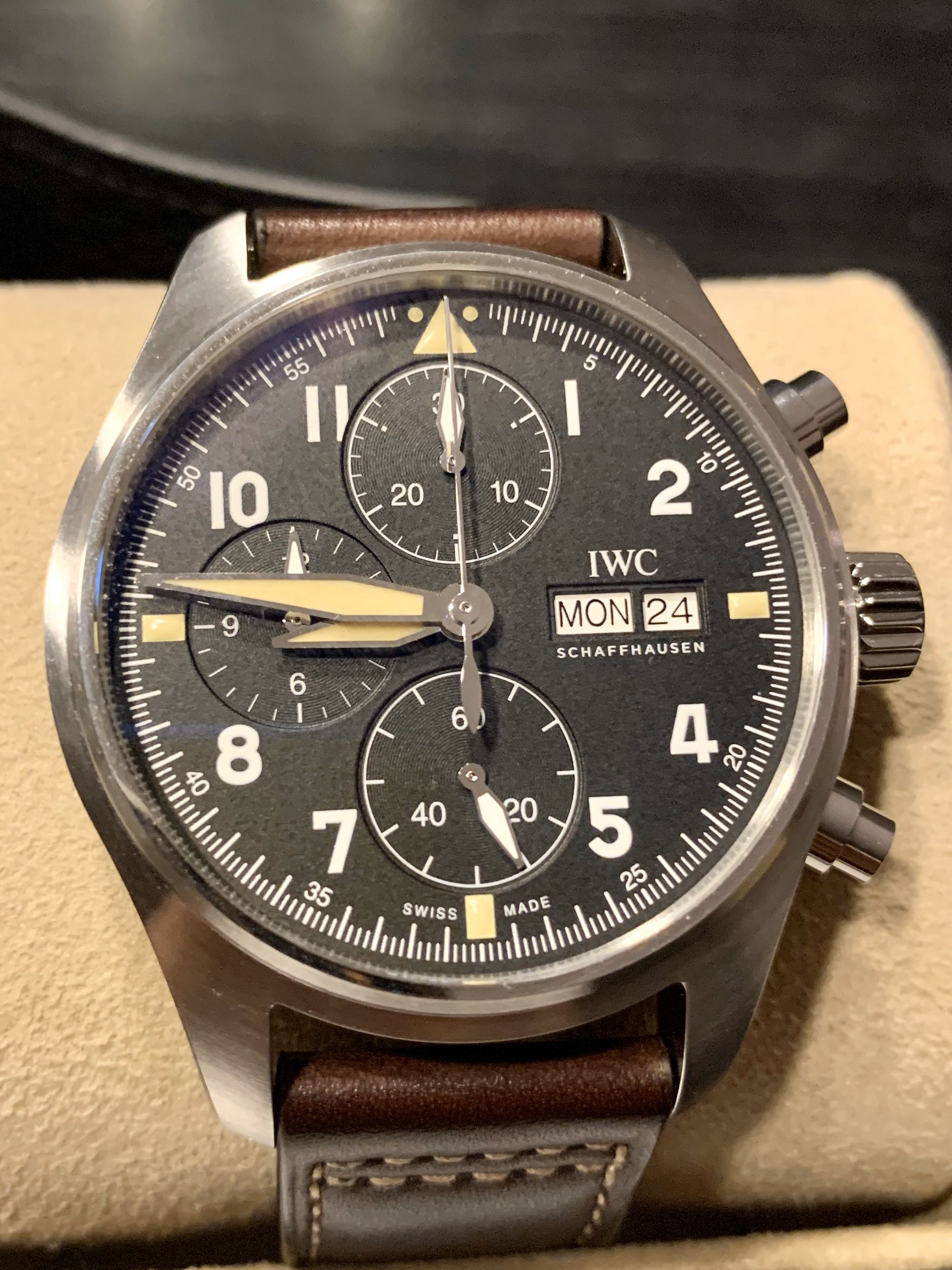 IWC Spitfire Chronograph ref 387903 Luxury Watches on Carousell