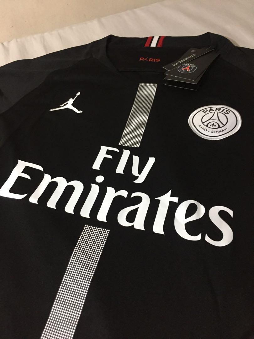 Jordan PSG Black Football Jersey, Men's Fashion, Activewear on Carousell