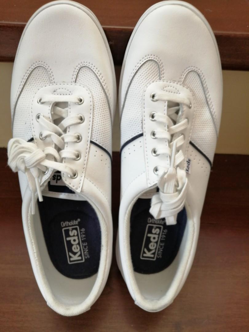 Keds White Leather shoes size 9 US/ 25 