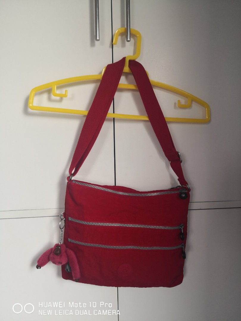 Kipling Alvar red sling bag, Women's Fashion, Bags & Wallets, Cross ...