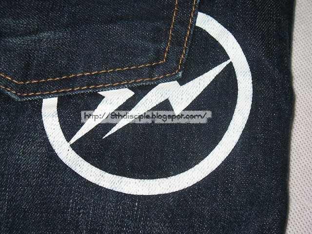 Levi's Fenom Fragment Design 5 Star Painted Denim Pants Thunder Mark  FM20L-0020