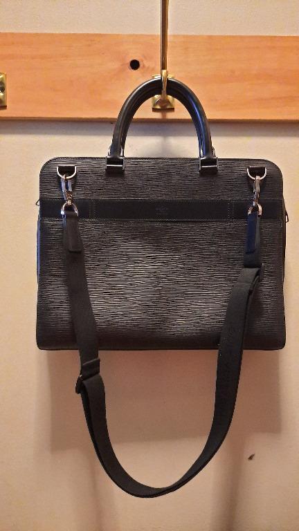 Louis Vuitton Briefcase Bassano Epi MM Black (Without Strap) in