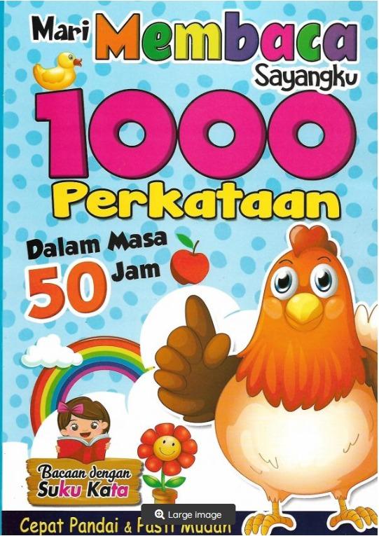Mari Membaca Sayangku 1000 Perkataan Dalam Masa 50 Jam Books Stationery Children S Books On Carousell