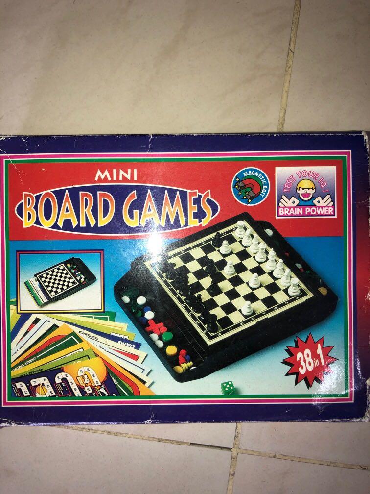 Mini Board Games (38 in 1), Hobbies & Toys, Toys & Games on Carousell