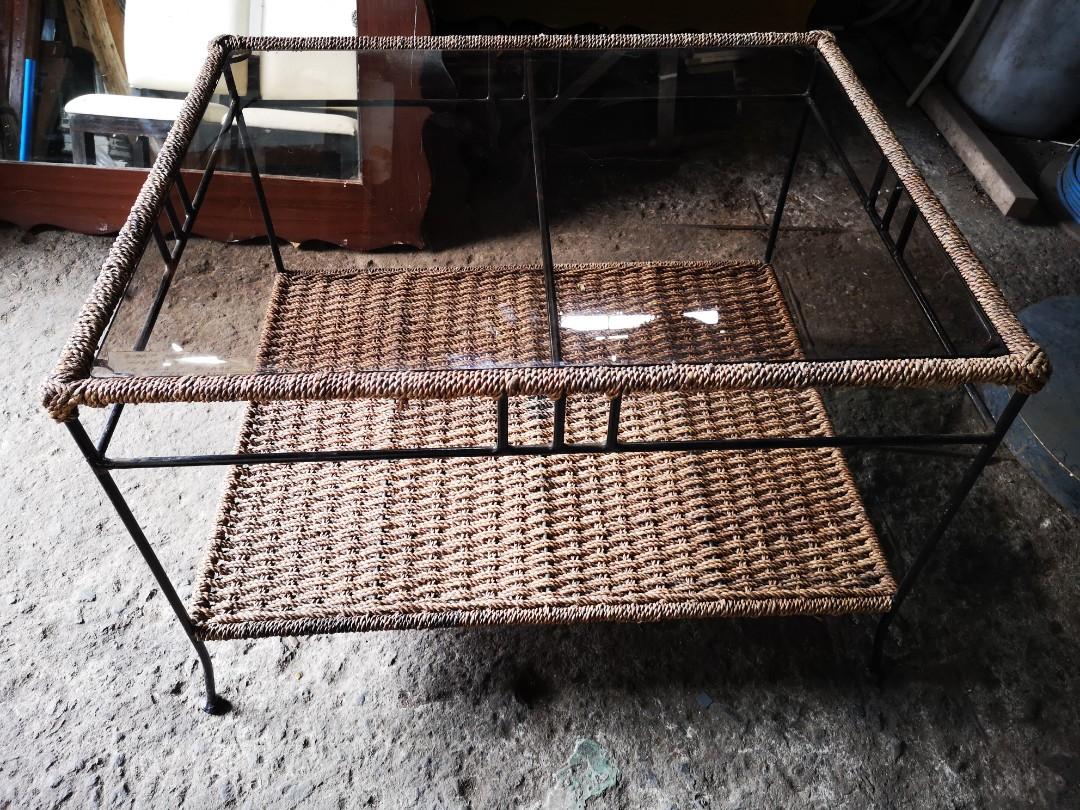 Rattan Center Table, Furniture & Home Living, Furniture, Tables & Sets