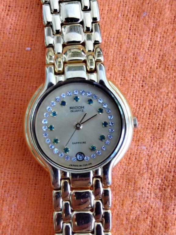 Ricoh 22k Gold Plated Sapphire