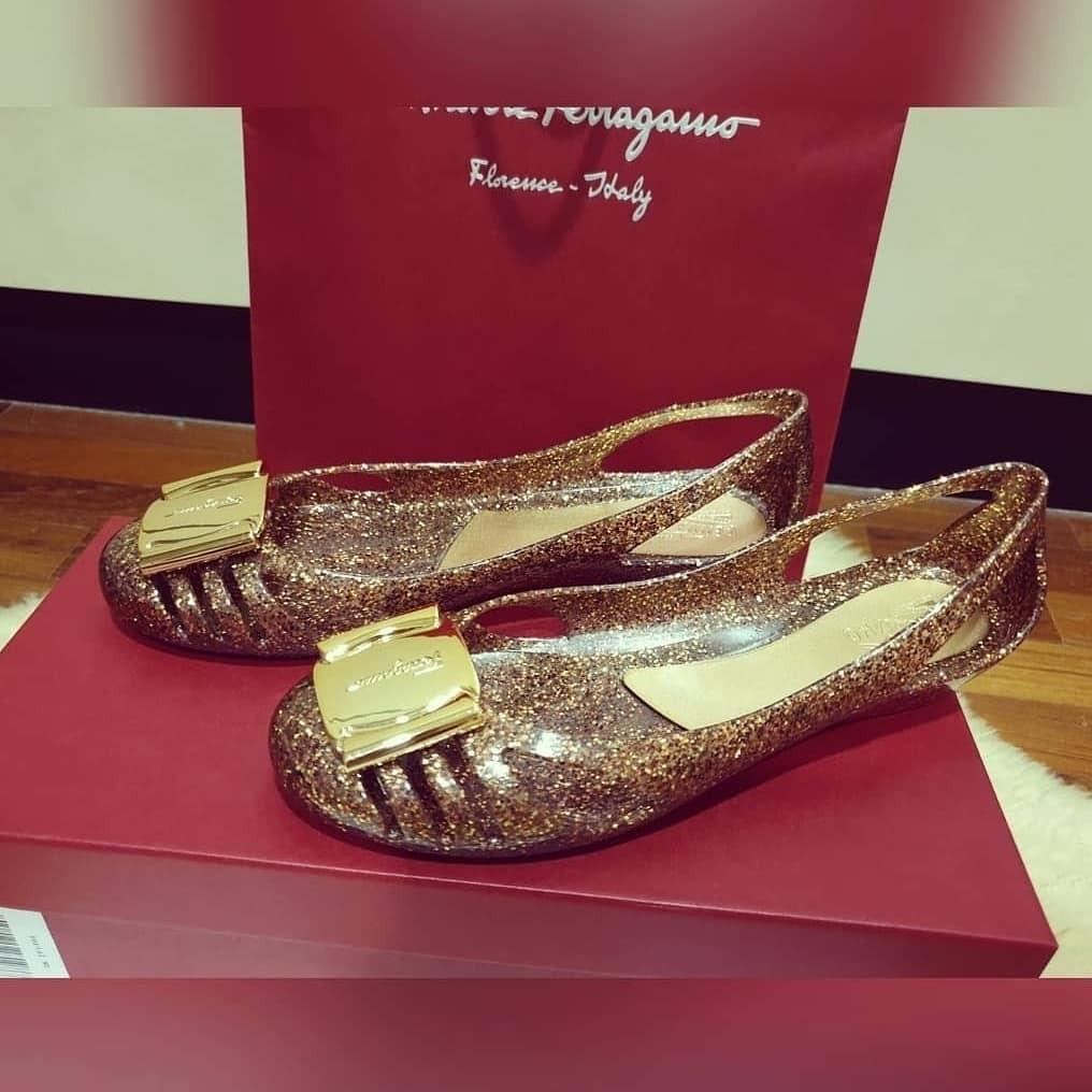 Salvatore ferragamo bermuda jelly shoes on sale