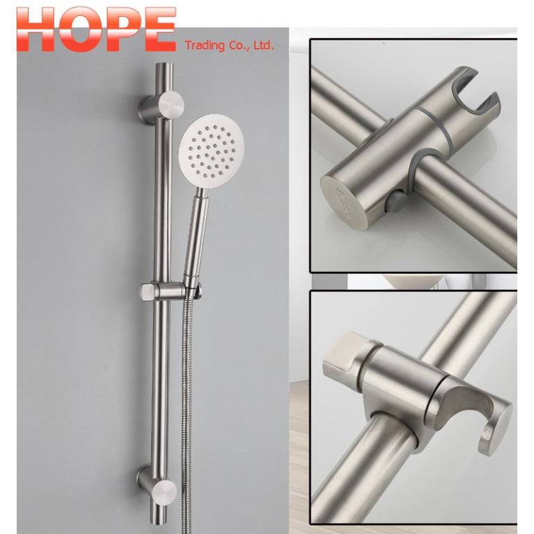 Romy Shower Rail Metal 60 CM with Shower Holder Shower Rail Shower Shower 