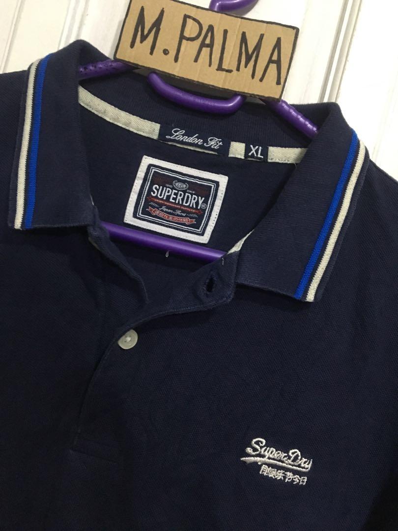 Superdry polo shirt sz xL W 24 L 29 london fit Men s Fashion Tops Sets Tshirts Polo Shirts on Carousell
