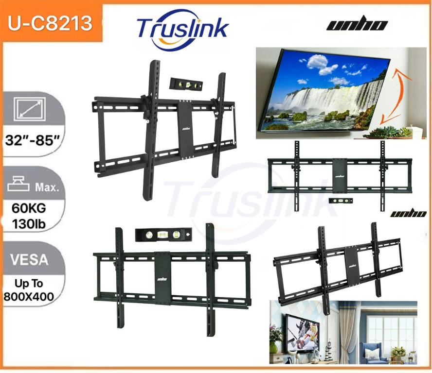 Unho U C8213 32 85 Fixed Tv Wall Mount Bracket Tilt Ultra Slim Tv Mount For
