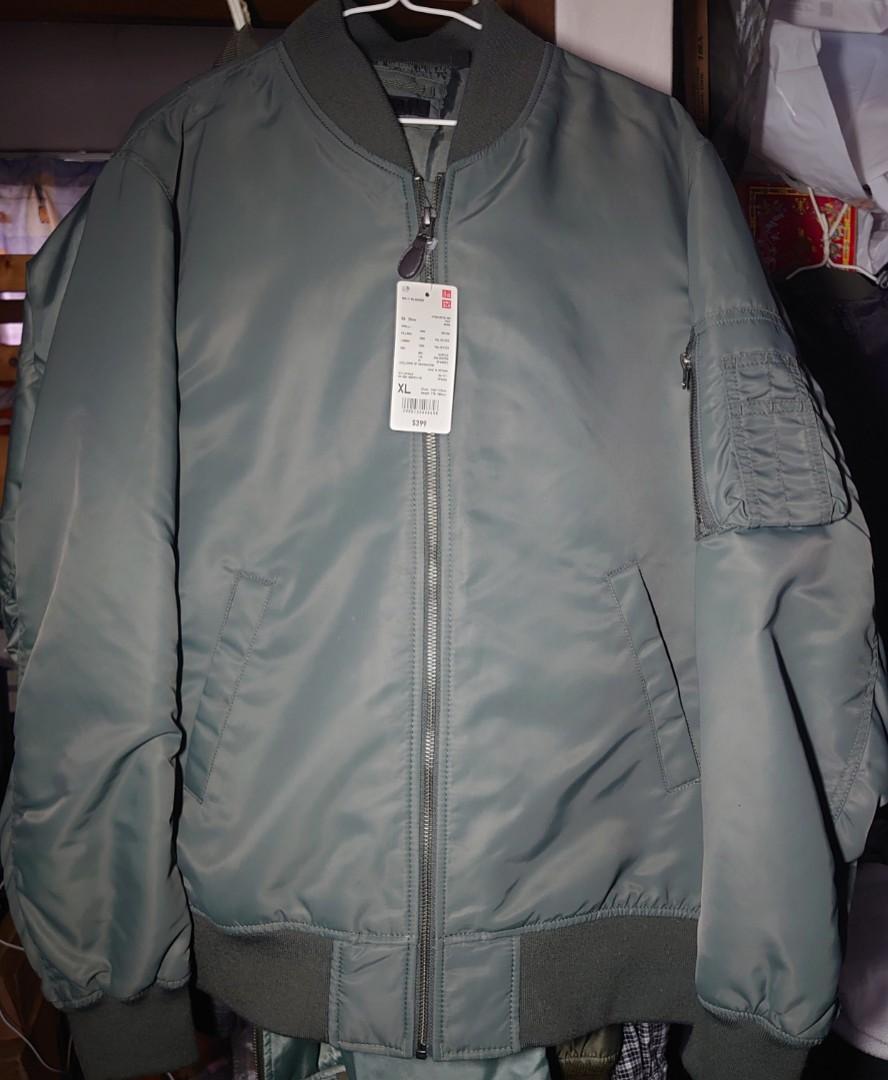 全新未使用uniqlo Bomber Jacket Ma1 Sizexl Ma 1 Gu 日系 男裝 男裝衫 外套 Carousell