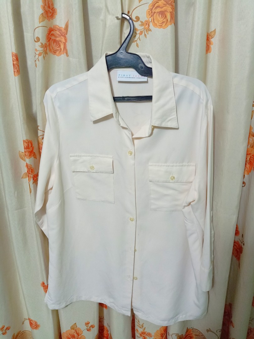 White Long Sleeve, Women's Fashion, Tops, Longsleeves on Carousell