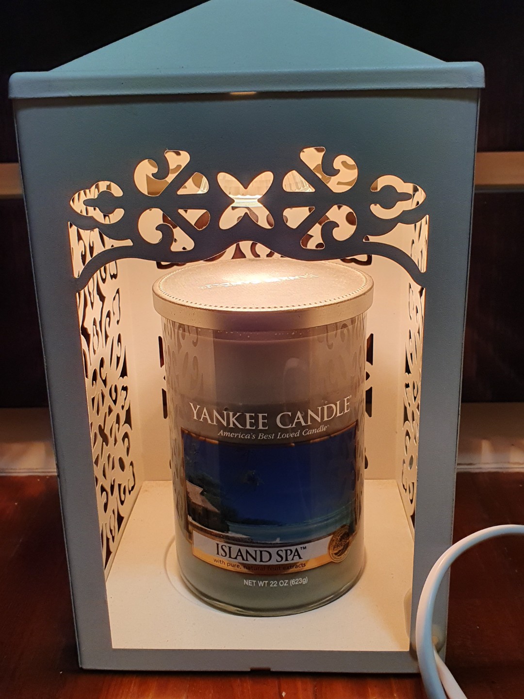 Yankee Candle Warmer + large candle, Furniture & Home Living, Home