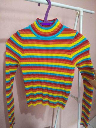 Turtle neck rainbow