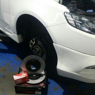 FUJIACE SLOTTED ROTORS AND BRAKE PADS