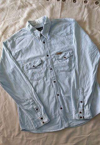 Vintage Acid Wash Wrangler Denim Shirt
