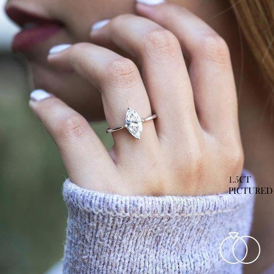 1ct marquise diamond store ring