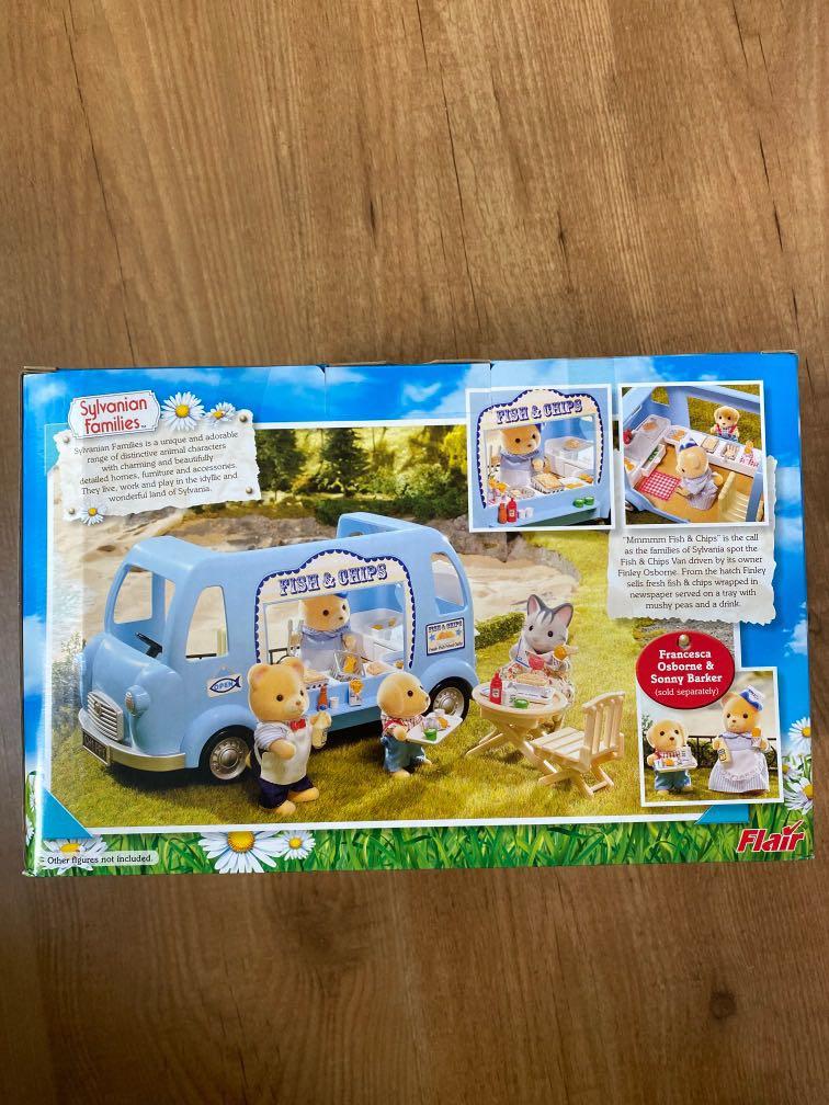 sylvanian families fish and chip van