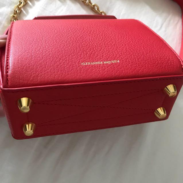 Alexander mcqueen red bag sale