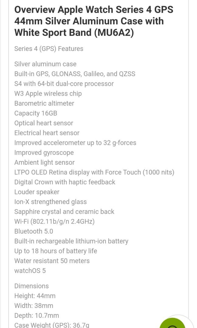 Apple hotsell watch mu6a2