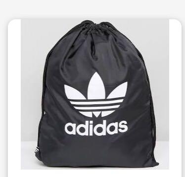 adidas trefoil drawstring bag