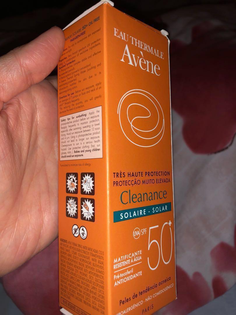 Avene cleanance solaire sunscreen spf 50+ FOR ACNE PRONE SKIN
