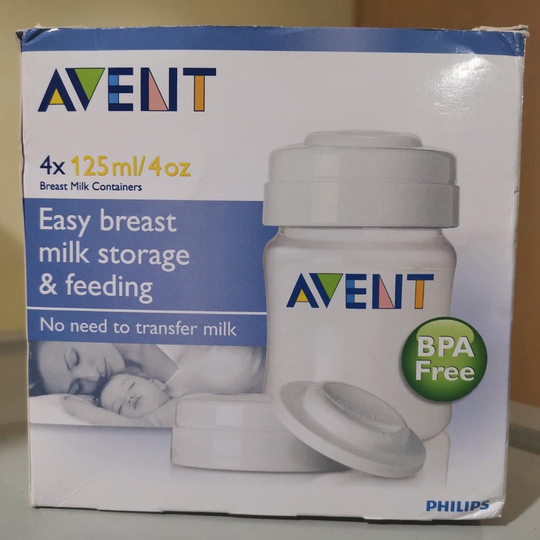 avent breast milk storage bottles